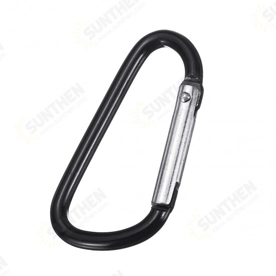 Screw Lock D-Shaped Carabiner Hook Keyring Clip Screw Lock D-Shaped Carabiner Hook Keyring Clip