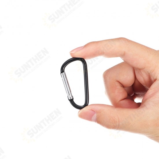 Screw Lock D-Shaped Carabiner Hook Keyring Clip Screw Lock D-Shaped Carabiner Hook Keyring Clip