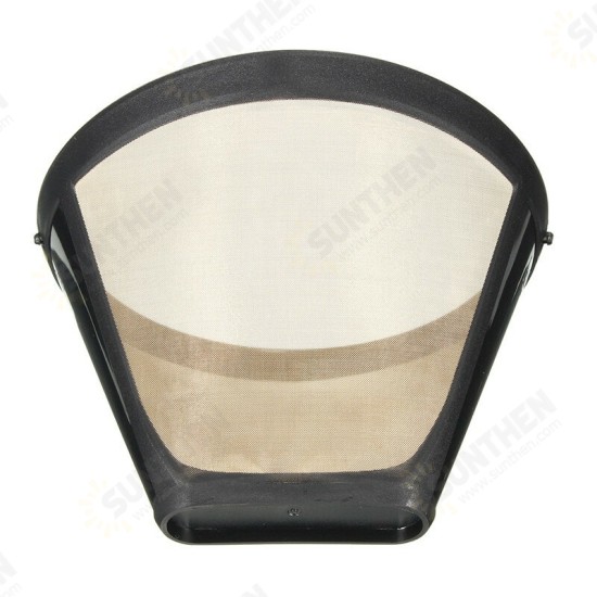 Stainless Steel Coffee Funnel Filter Reusable Tea Strainers Wire Mesh Basket