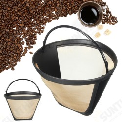 Stainless Steel Coffee Funnel Filter Reusable Tea Strainers Wire Mesh Basket Stainless Steel Coffee Funnel Filter Reusable Tea Strainers Wire Mesh Basket