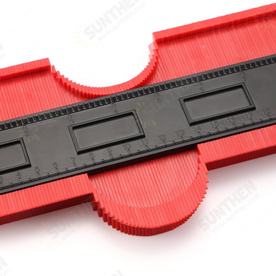 Steel Ruler Made Of Red Outline Ruler Red Measuring Ruler