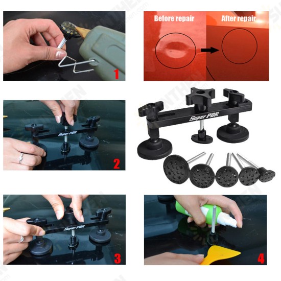 Super PDR 1 Set Paintless Dent Repair Bridge Car Dent Repair Dent Removal Tools Pulling Bridge