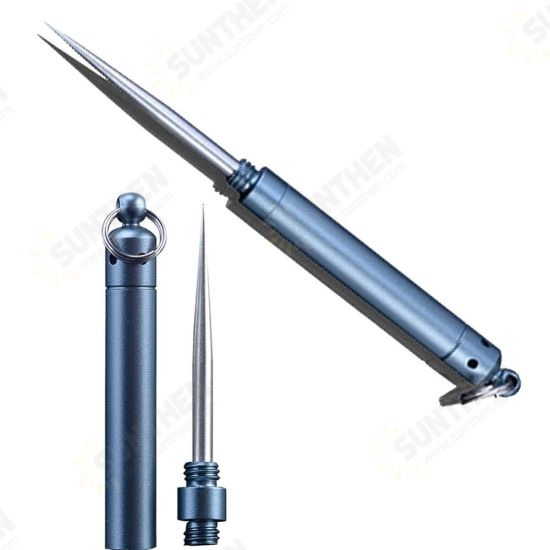 T-J17 Titanium Outdoor Edc Portable Multifunctional Toothpick Camping Tool Bottle Fruit ForkToothpick Tube T-J17 Titanium Outdoor Edc Portable Multifunctional Toothpick Camping Tool Bottle Fruit ForkToothpick Tube