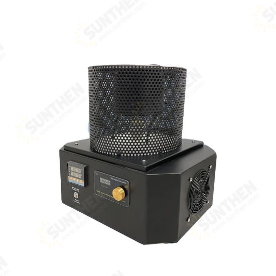 Temperature Controlled 4kg 220V Portable Induction Melting Furnace for Gold Silver Copper Brass Ironmaking Machine Temperature Controlled 4kg 220V Portable Induction Melting Furnace for Gold Silver Copper Brass Ironmaking Machine