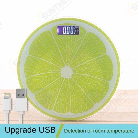 USB Charging Electronic Scale Household Adult Temperature Accurate Electronic Weighing Health Scales Human Body Scales