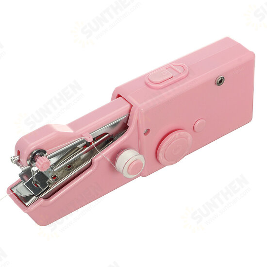 Without Battery Hand-held Electric Sewing Set Pink/Black/White Hand-held Sewing Machine