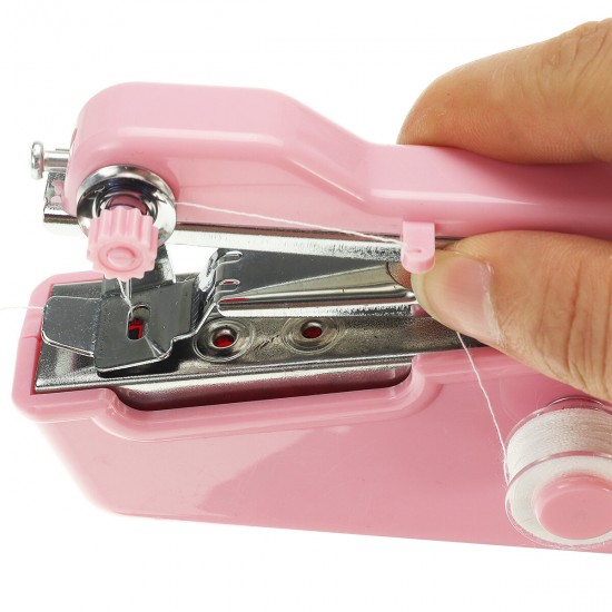 Without Battery Hand-held Electric Sewing Set Pink/Black/White Hand-held Sewing Machine