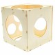 Wood Balloon Sizer Cube Template Box for Wedding Party 9 Holes 2 To 10 Inches Tool