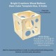 Wood Balloon Sizer Cube Template Box for Wedding Party 9 Holes 2 To 10 Inches Tool