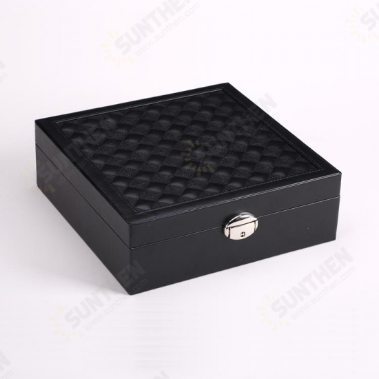 Watch Jewelry Diamond Necklace Box Storage Case With Mirror