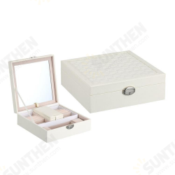 Watch Jewelry Diamond Necklace Box Storage Case With Mirror Watch Jewelry Diamond Necklace Box Storage Case With Mirror