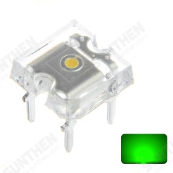 100PCS 20mA Green Transparent Emitting Lamp Flat Top LED Diode Hole Bulb DIY Lamp DC3V 100PCS 20mA Green Transparent Emitting Lamp Flat Top LED Diode Hole Bulb DIY Lamp DC3V