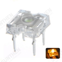100PCS 3MM 4PIN Yellow Transparent 2V Round Top Light Emitting LED Diode DIY Lamp 100PCS 3MM 4PIN Yellow Transparent 2V Round Top Light Emitting LED Diode DIY Lamp