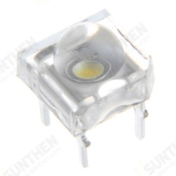 100PCS 5MM 4Pin Green LED Transparent Round Top Lens Water Clear Bulb Emitting Diode Lamp DC3V