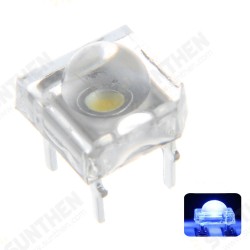 100PCS 5MM 4Pin Transparent Round Top Lens Water Clear Bulb Emitting Blue Color LED Diode DIY Lamp DC3V
