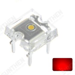 100PCS Flat Top LED Diode Red Transparent 20mA Emitting Lamp Ultra Bright Through Hole Bulb DC2V 100PCS Flat Top LED Diode Red Transparent 20mA Emitting Lamp Ultra Bright Through Hole Bulb DC2V