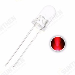 100pcs 5mm F5 DIY Red Transparent Round 20mA 2V LED Diode Emitting Lamp Through Hole 100pcs 5mm F5 DIY Red Transparent Round 20mA 2V LED Diode Emitting Lamp Through Hole