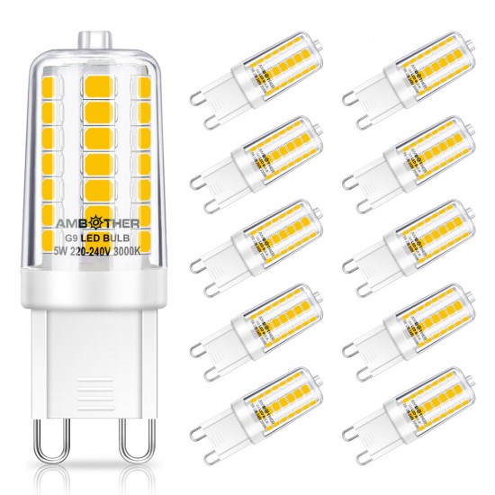 10pcs 45LED 5W G9 LED Corn Bulb Spotlight Lamp Warm Light