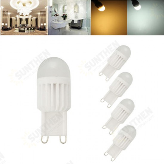 1X 5X ZX G9 3W 110V/220V 5050 360 Degree LED Crystal Ceramic Dimmable Bulb LED Lighting Lamp