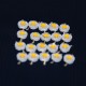 20PCS Ultra Bright 1W LED Diode 3000K Warm White Light Beads