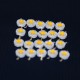 20PCS Ultra Bright 1W LED Diode 3000K Warm White Light Beads