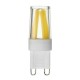 2W G9 Dimmable LED Pure White Warm White Corn Bulb Silicone Crystal COB Lamp Light AC 220V