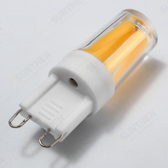 2W G9 Dimmable LED Pure White Warm White Corn Bulb Silicone Crystal COB Lamp Light AC 220V