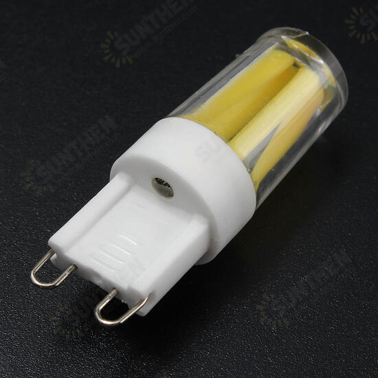 2W G9 Dimmable LED Pure White Warm White Corn Bulb Silicone Crystal COB Lamp Light AC 220V