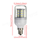 3.5W E12 White/Warm White 5730SMD 27 LED Corn Light Bulb 110V