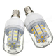 3.5W E12 White/Warm White 5730SMD 27 LED Corn Light Bulb 110V