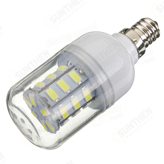 3.5W E12 White/Warm White 5730SMD 27 LED Corn Light Bulb 110V