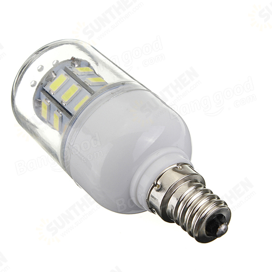 3.5W E12 White/Warm White 5730SMD 27 LED Corn Light Bulb 110V