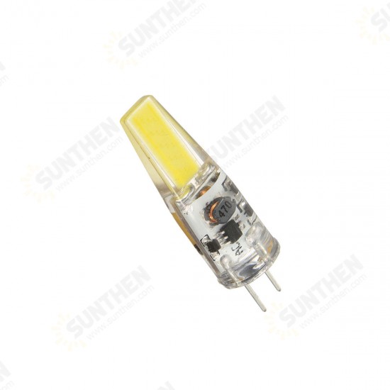 4PCS Mini G4 2W Pure White COB LED Bulb for Chandelier Light Replace Halogen Lamp DC/AC12V