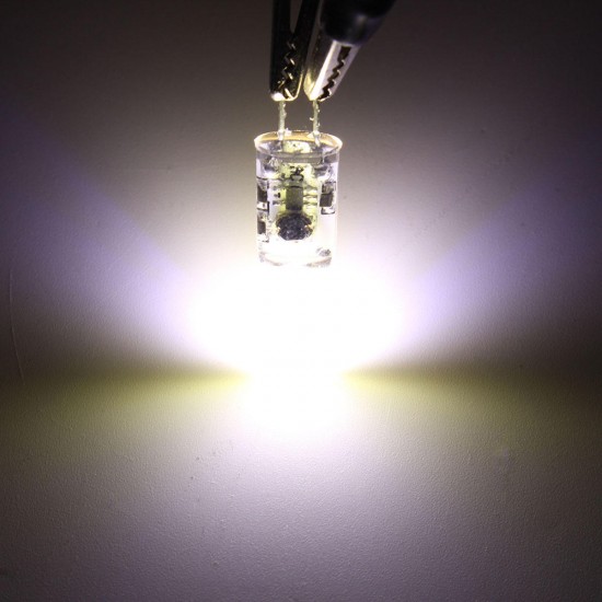 4PCS Mini G4 2W Pure White COB LED Bulb for Chandelier Light Replace Halogen Lamp DC/AC12V
