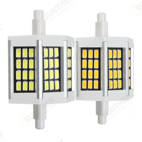 78MM Non-dimmable R7S SMD5733 Warm White Pure White 36 LED Light Bulb AC110V AC220V