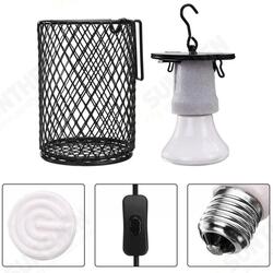 AC110 AC220V 100W E27 Infrared Ceramic Emitter Heat Reptile Pet Light Bulb With Lampholder Switch AC110 AC220V 100W E27 Infrared Ceramic Emitter Heat Reptile Pet Light Bulb With Lampholder Switch
