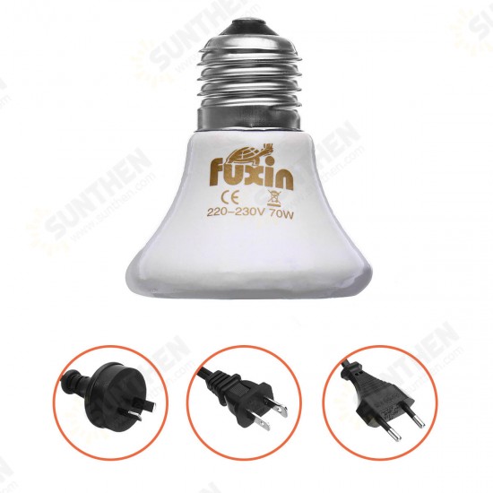 AC110 AC220V 70W Infrared Ceramic Emitter Heat Reptile Pet Lamp E27 Light Bulb With Lampholder AC110 AC220V 70W Infrared Ceramic Emitter Heat Reptile Pet Lamp E27 Light Bulb With Lampholder