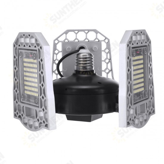 AC170-265V E26 Waterproof 150W Light Sensor 240 LED Garage Bulb Deformable Ceiling Lamp Home Outdoor Use