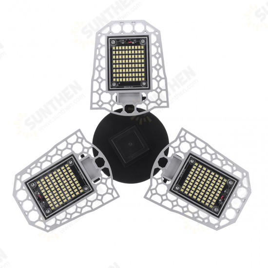 AC170-265V E26 Waterproof 150W Light Sensor 240 LED Garage Bulb Deformable Ceiling Lamp Home Outdoor Use