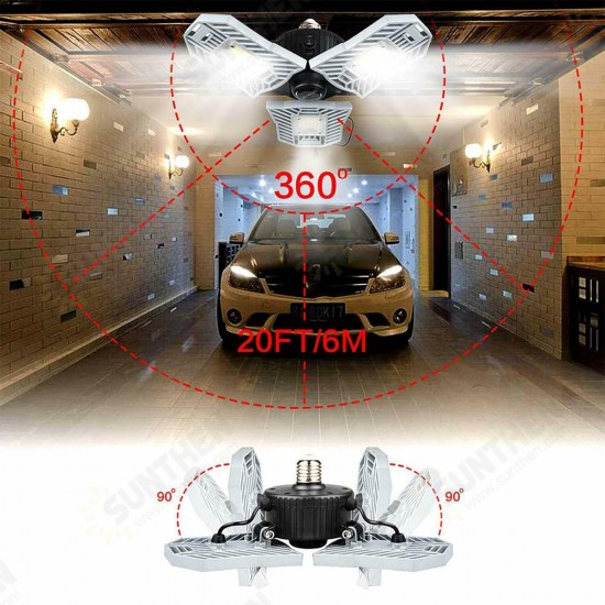 AC170-265V E26 Waterproof 150W Light Sensor 240 LED Garage Bulb Deformable Ceiling Lamp Home Outdoor Use AC170-265V E26 Waterproof 150W Light Sensor 240 LED Garage Bulb Deformable Ceiling Lamp Home Outdoor Use