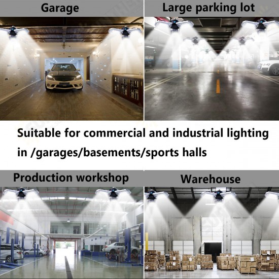 AC170-265V E26 Waterproof 150W Light Sensor 240 LED Garage Bulb Deformable Ceiling Lamp Home Outdoor Use AC170-265V E26 Waterproof 150W Light Sensor 240 LED Garage Bulb Deformable Ceiling Lamp Home Outdoor Use