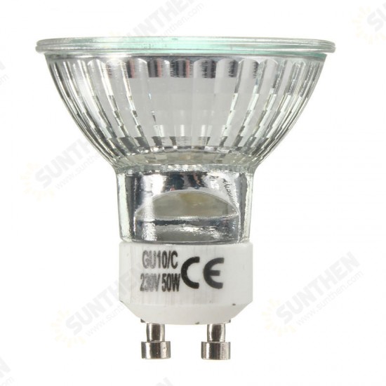 AC220-240V 20W 35W 50W GU10 Warm White Halogen Lamp Light Bulb For Home Bedroom Living Room