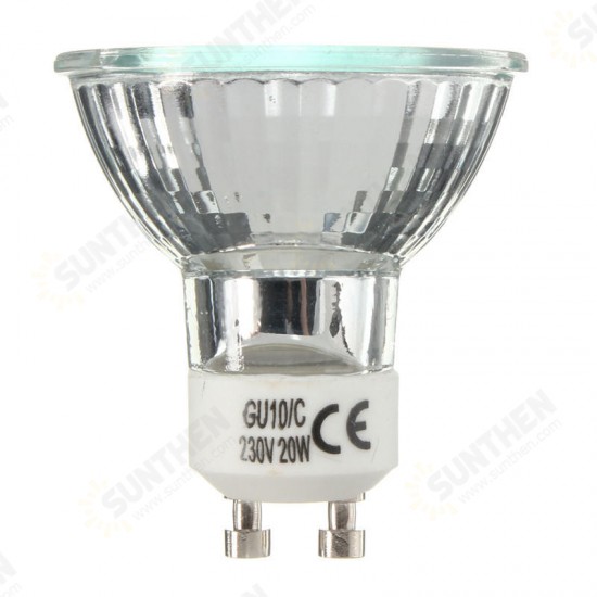 AC220-240V 20W 35W 50W GU10 Warm White Halogen Lamp Light Bulb For Home Bedroom Living Room