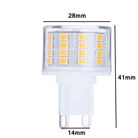 AC220-240V G9 5W 2835 No Flicker 52LED Ceramics Corn Light Bulb for Chandelier Replace Halogen Lamp
