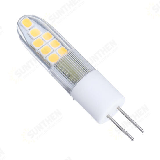 AC/DC12V 2.5W G4 Warm White Pure White 2835 Ceramics 16LED Corn Light Bulb for Indoor Chandelier Use