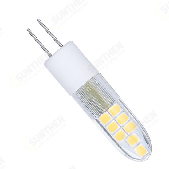 AC/DC12V 2.5W G4 Warm White Pure White 2835 Ceramics 16LED Corn Light Bulb for Indoor Chandelier Use