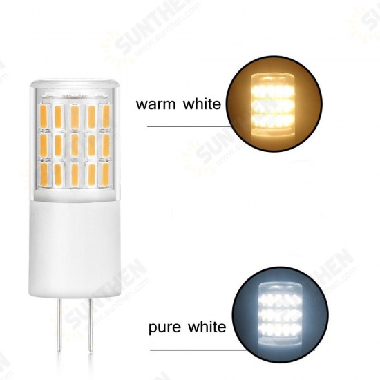 AC/DC12V 3W Non-dimmbale Pure White Warm White 4014 G4 45LED Corn Bulb for Halogen Replacement