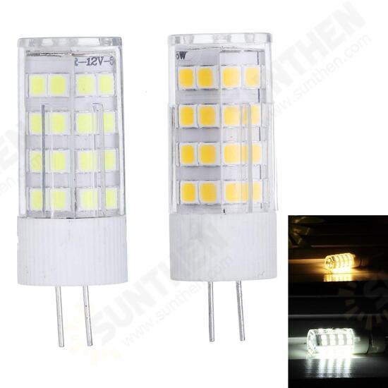 AC/DC12V 5W SMD2835 G4 Ceramics LED Corn Light Bulb for Indoor Replace Halogen Chandelier Lamp