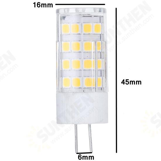 AC/DC12V 5W SMD2835 G4 Ceramics LED Corn Light Bulb for Indoor Replace Halogen Chandelier Lamp