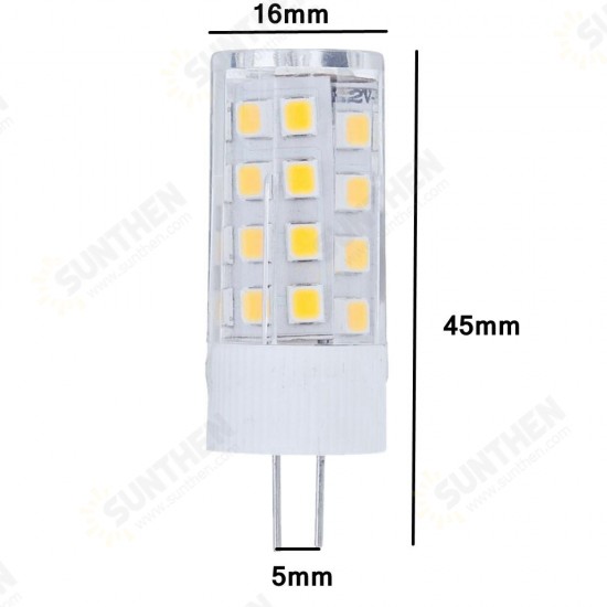 AC/DC12V G4 3W SMD2835 No Flicker Ceramic 35LED Corn Light Bulb for Chandelier Indoor Home Use